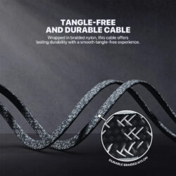 FANTECH DURALINK DL3AL USB To Lightning Braided Cable – 1M