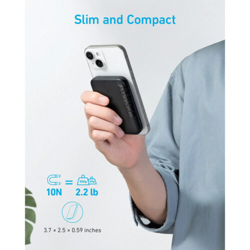 Anker 321 MagGo Battery (PowerCore Magnetic 5K) – Black