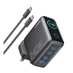 Anker Laptop Charger (140W, 4-Port, PD 3.1) with USB-C Cable
