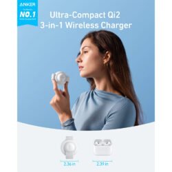 Anker MagGo Wireless Charging Station (3-in-1, Foldable Pad) Qi2