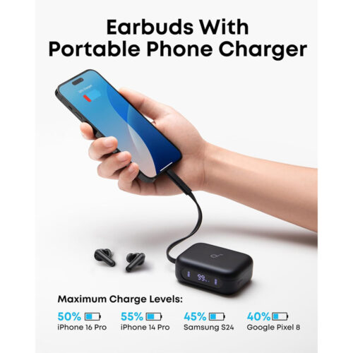Soundcore By Anker P41i Wireless Earbuds with Portable Phone Charger (Built-in)