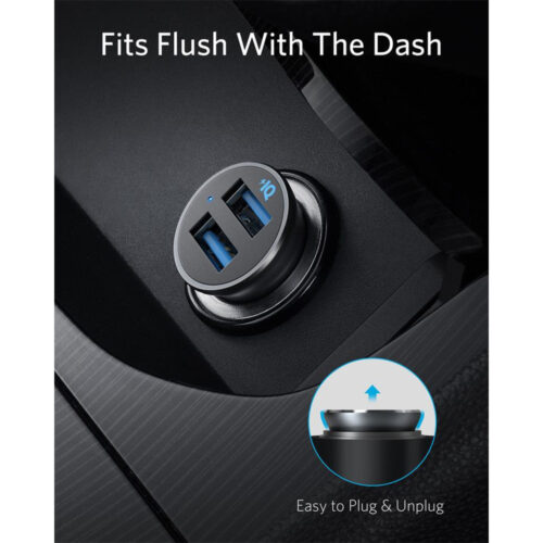 Anker PowerDrive 2 Alloy Metal Mini Car Charger
