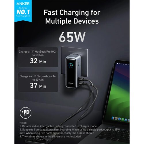 Anker Prime Power Bank (9.6K, 65W, Fusion)
