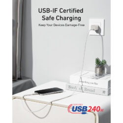 Anker USB-C to USB-C Cable (3 ft , 240W, Upcycled-Braided)