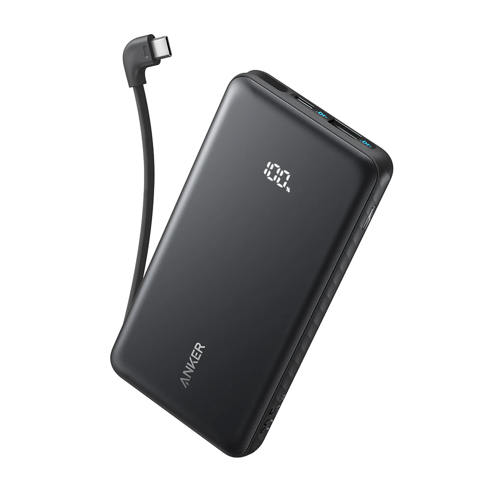 Anker Zolo Powerbank 10000mAh 22.5W with Built-in USB-C Cable – A110D Anker Zolo Powerbank 10000mAh 22.5W with Built-in USB-C Cable – A110D
