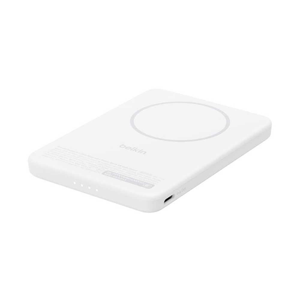 Belkin BoostCharge Slim Magnetic Power Bank 5K with Qi2 Belkin BoostCharge Slim Magnetic Power Bank 5K with Qi2
