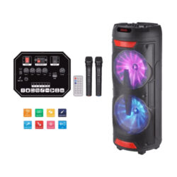 Board-x Speaker Karaoke HTM-12205 2×12.5 Inch, 2 Microphones