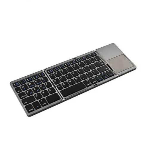 COTECi 63 Key Tri+Fold Ultra-Thin Wireless Touchpad Keyboard