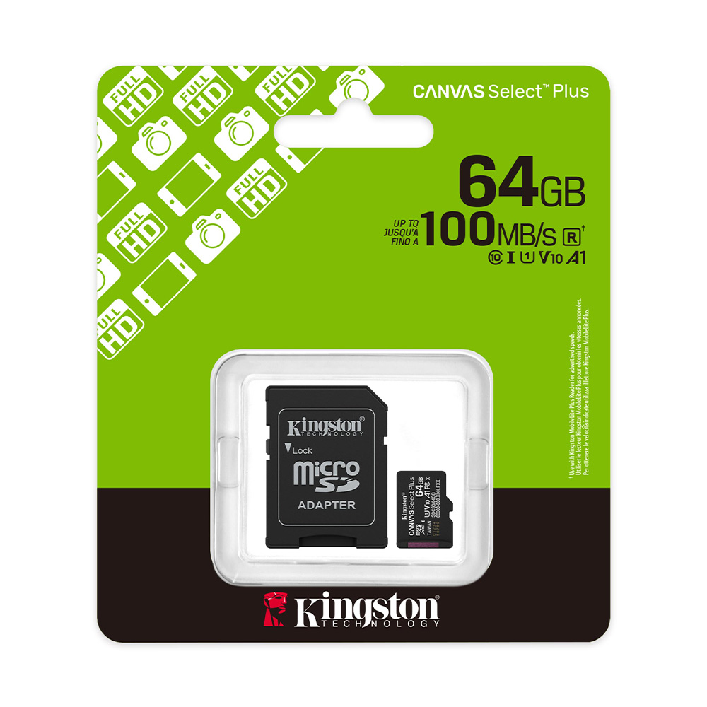 Kingston Canvas Select Plus microSD memory card Kingston Canvas Select Plus microSD memory card