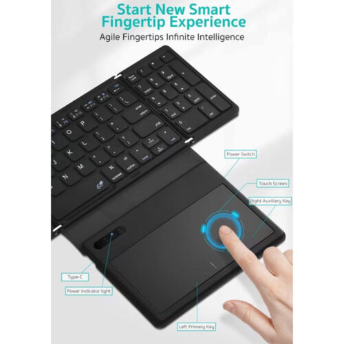 COTECi 81 Key Folding Keyboard with TouchPad