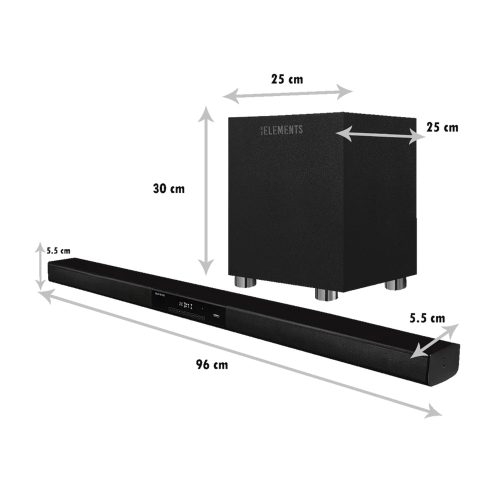 KB ELEMENTS Wireless Sound Bar System 2.1-Home Theater – EA404
