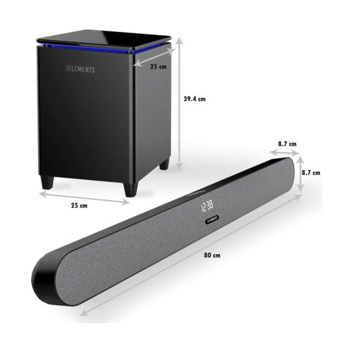 KB ELEMENTS Wireless Sound Bar System 2.1-Home Theater – EA405