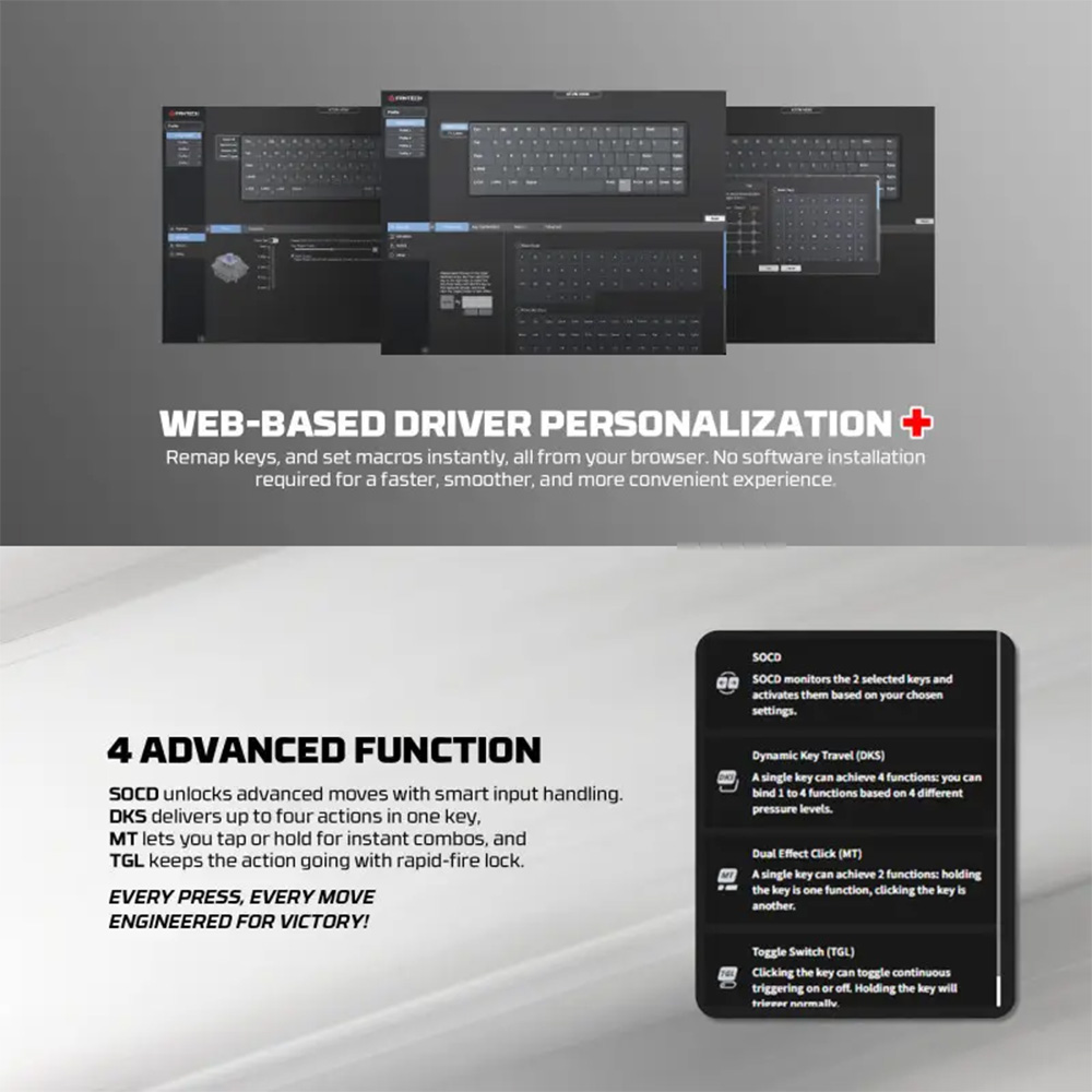 FANTECH ATOM HE68 MK811, High‑Precision Magnetic‑Switch Mechanical Keyboard FANTECH ATOM HE68 MK811, High‑Precision Magnetic‑Switch Mechanical Keyboard