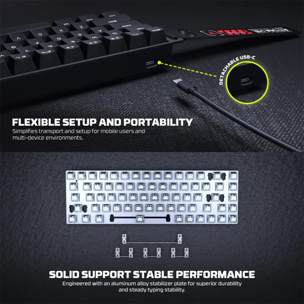 FANTECH ATOM HE68 MK811, High‑Precision Magnetic‑Switch Mechanical Keyboard FANTECH ATOM HE68 MK811, High‑Precision Magnetic‑Switch Mechanical Keyboard