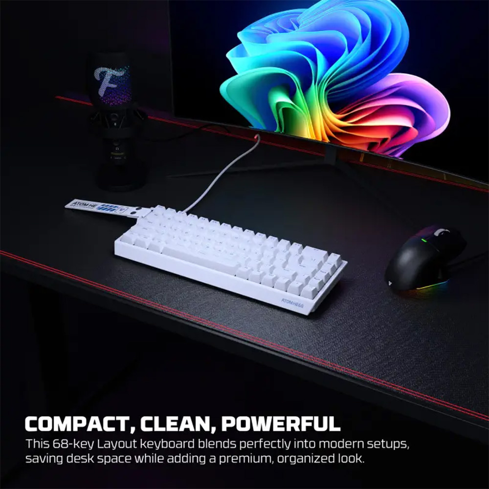 FANTECH ATOM HE68 MK811, High‑Precision Magnetic‑Switch Mechanical Keyboard FANTECH ATOM HE68 MK811, High‑Precision Magnetic‑Switch Mechanical Keyboard