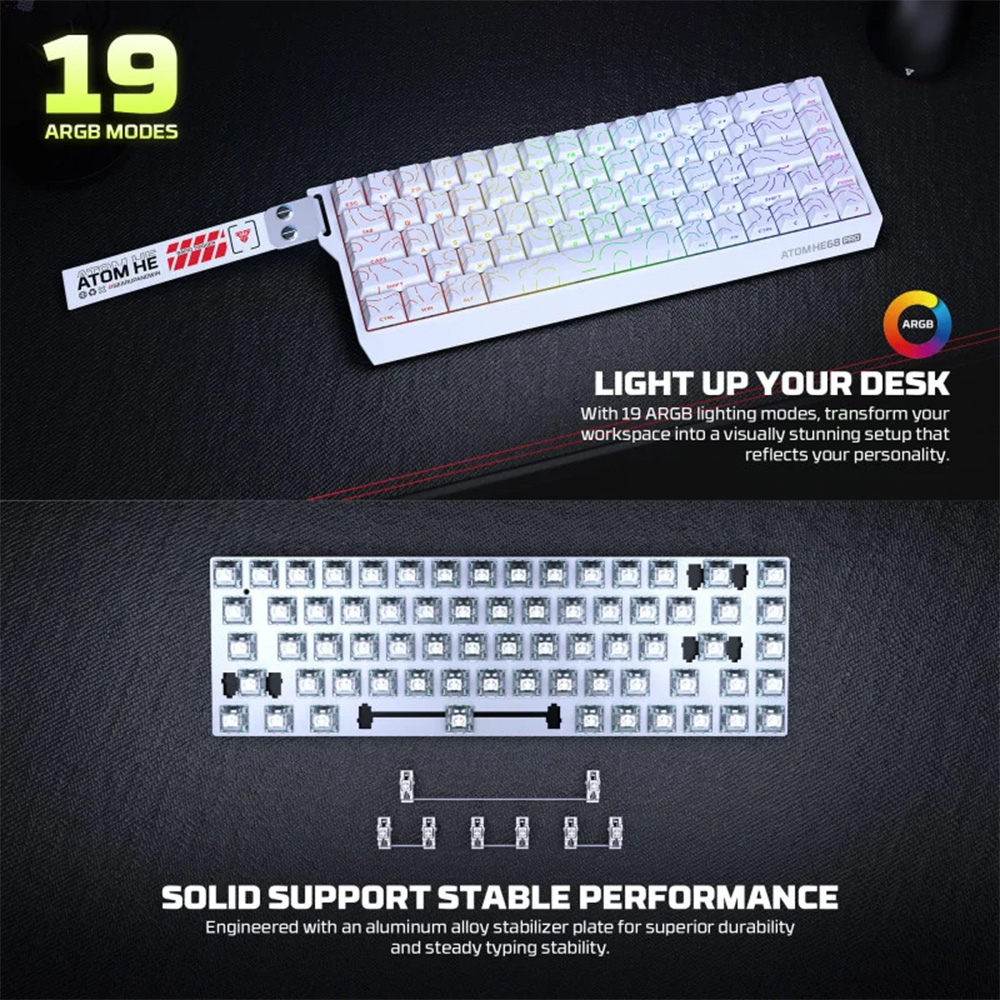 FANTECH ATOM Pro HE68 MK922, High Precision Magnetic Switch Keyboard FANTECH ATOM Pro HE68 MK922, High Precision Magnetic Switch Keyboard