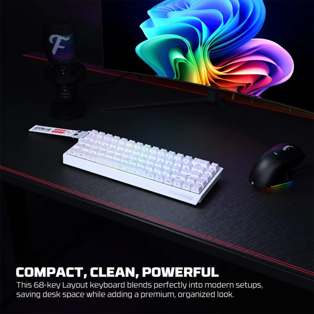 FANTECH ATOM Pro HE68 MK922, High Precision Magnetic Switch Keyboard FANTECH ATOM Pro HE68 MK922, High Precision Magnetic Switch Keyboard