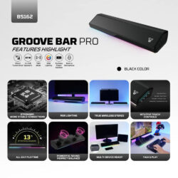 FANTECH BS162 GROOVE BAR PRO Premium 4-Mode Connectivity Speaker