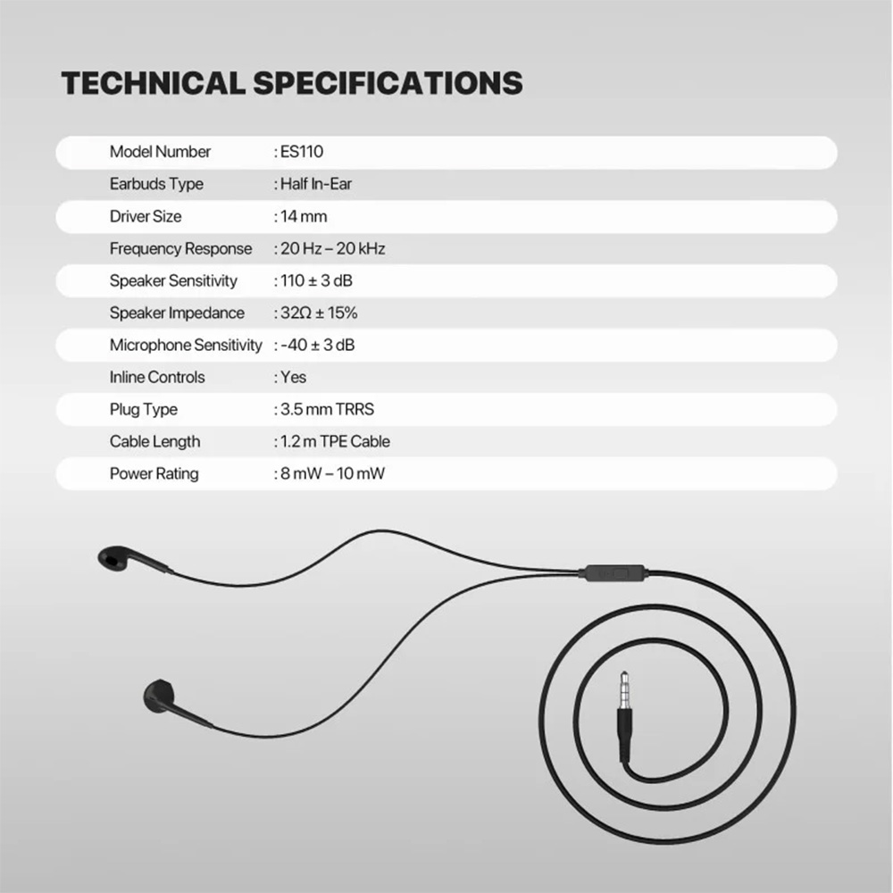 FANTECH ES110 LinkPods In-Ear Headphones FANTECH ES110 LinkPods In-Ear Headphones