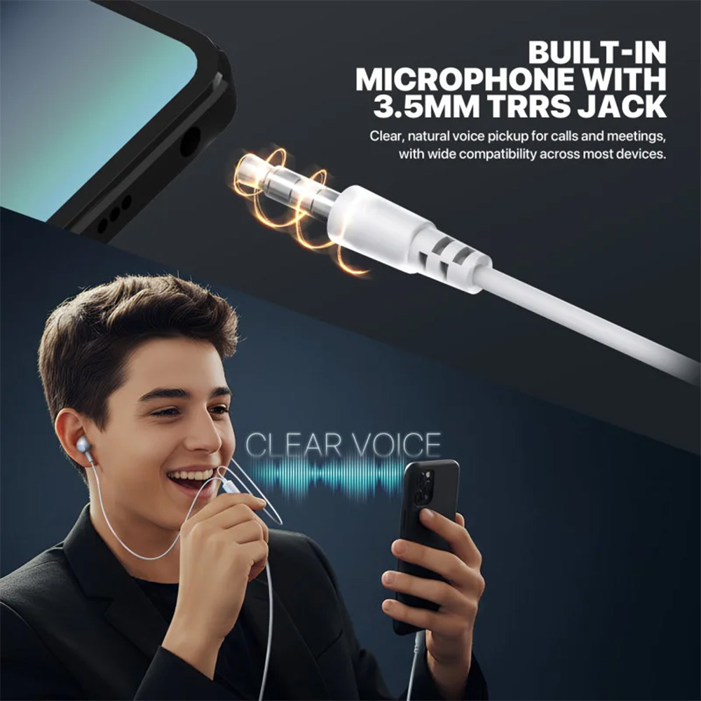 FANTECH ES220 LINKPODS Wired In‑Ear Headphones with Mic FANTECH ES220 LINKPODS Wired In‑Ear Headphones with Mic