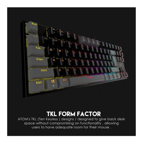 Fantech MK876 ATOM TKL RGB Mechanical Switch 87 Keys