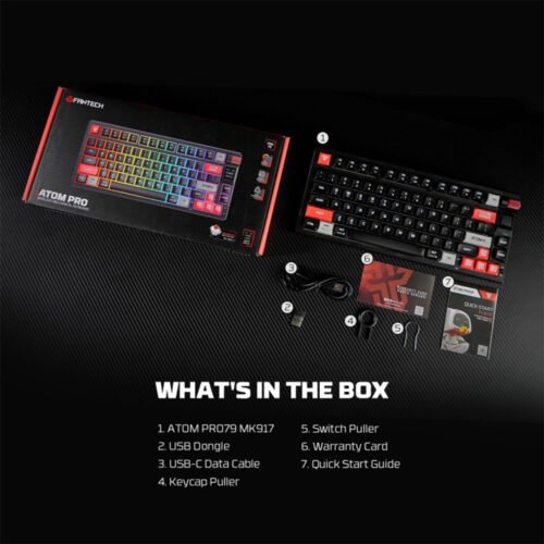 Fantech MK917 ATOM PRO79 Bluetooth, Wireless & Wired Keyboard