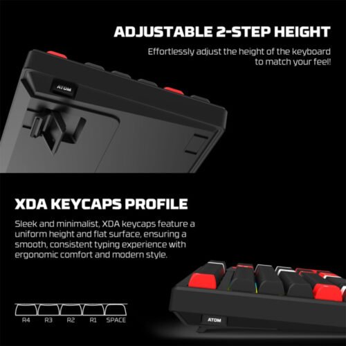 Fantech MK917 ATOM PRO79 Bluetooth, Wireless & Wired Keyboard