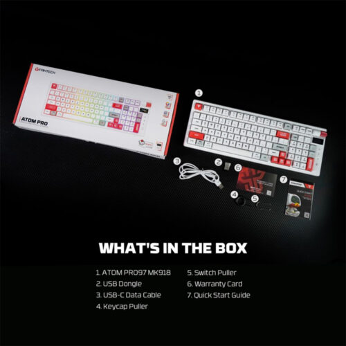 Fantech MK918 ATOM PRO97 Bluetooth, Wireless & Wired Keyboard