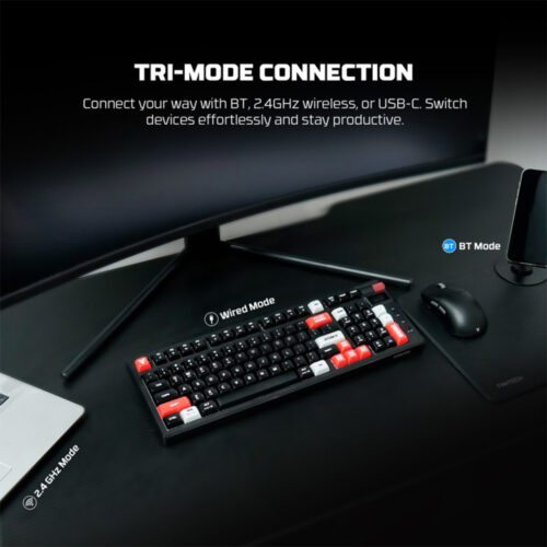 Fantech MK918 ATOM PRO97 Bluetooth, Wireless & Wired Keyboard