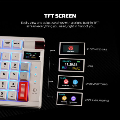 Fantech MK918 ATOM PRO97 Bluetooth, Wireless & Wired Keyboard