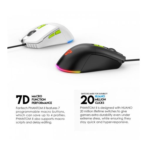 Fantech VX6 PHANTOM II Macro RGB  Gaming Mouse