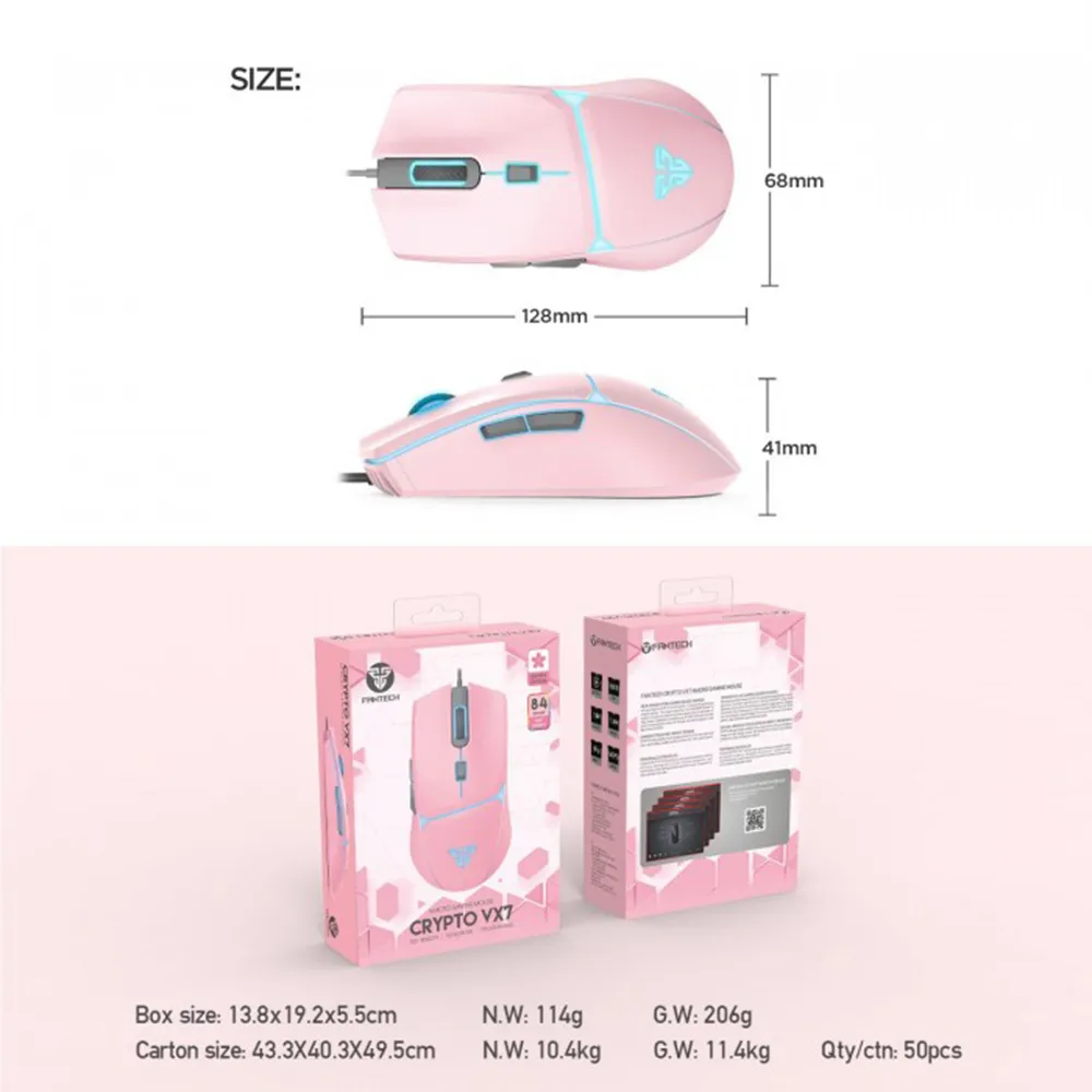 FANTECH VX7 CRYPTO RGB Gaming Mouse