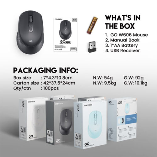 FANTECH W606 GO: Productive Wireless Mouse