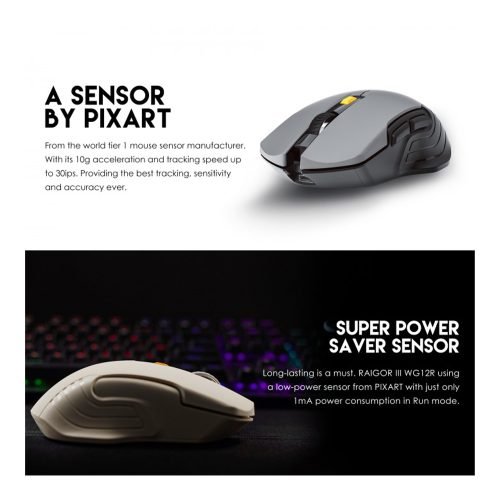 Fantech WG12R RAIGOR III Rechargeable Wireless Gaming Mouse