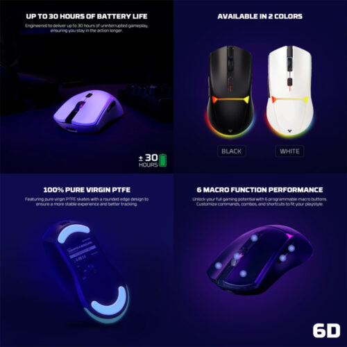 Fantech WG7V2 CRYPTO II Wireless Gaming Mouse