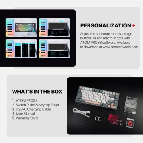 Fantech ATOM PRO83 MK913 Wireless Mechanical Gaming Keyboard