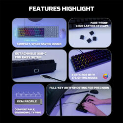 FANTECH ATOM61 MK211 Mechanical Gaming Keyboard