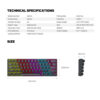 FANTECH ATOM61 MK211 Mechanical Gaming Keyboard