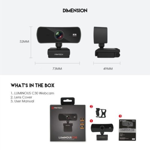 Fantech C30 LUMINOUS: 2K Quad HD Webcam