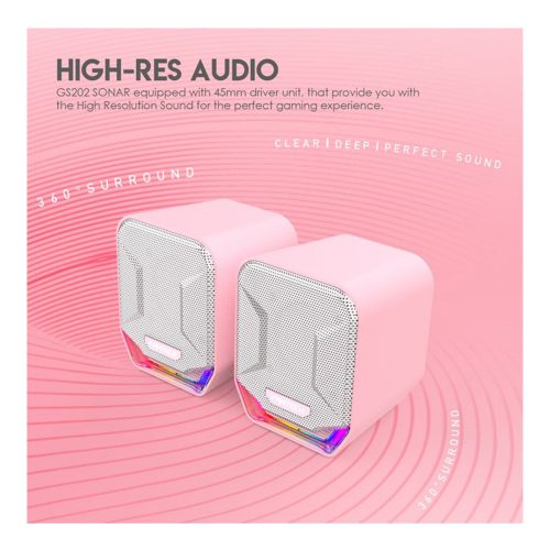 Fantech GS202 SONAR USB RGB Gaming & Music Speaker