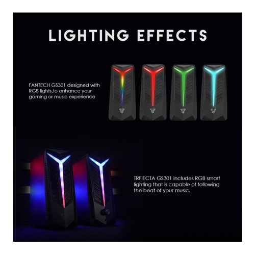 Fantech GS301 TRIFECTA Bluetooth & Wired RGB Gaming & Music Speaker