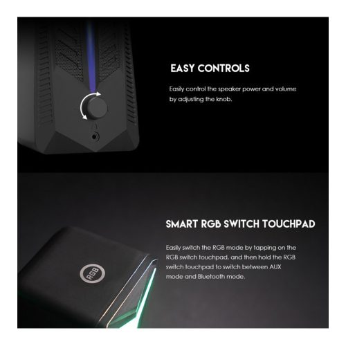 Fantech GS301 TRIFECTA Bluetooth & Wired RGB Gaming & Music Speaker