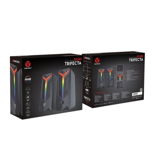 Fantech GS301 TRIFECTA Bluetooth & Wired RGB Gaming & Music Speaker