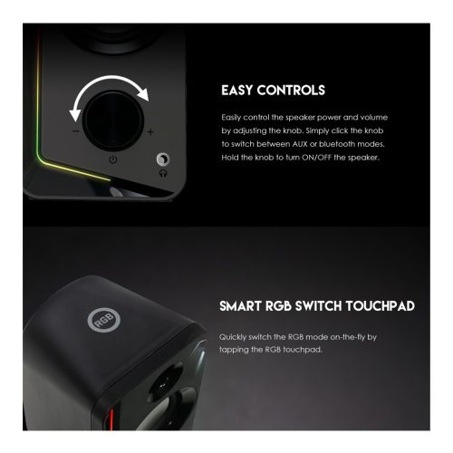 Fantech GS302 ALEGRO Bluetooth & Wired RGB Gaming & Music Speaker