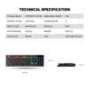 FANTECH K515S SHIKARI S, RGB Lighting, Wired Gaming Keyboard