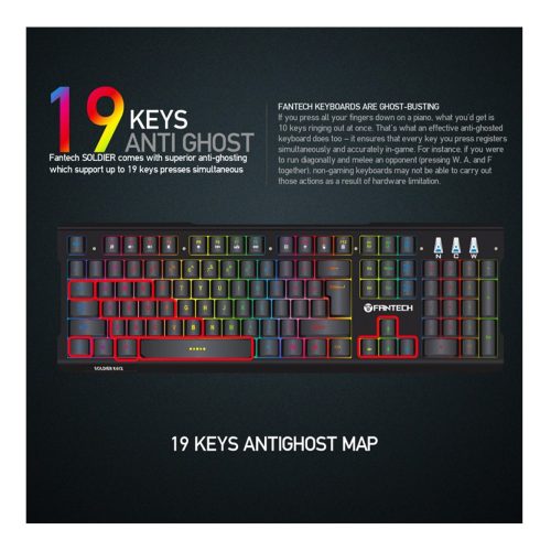 Fantech K612 SOLDIER RGB Feel Mechanical Gaming Keyboard