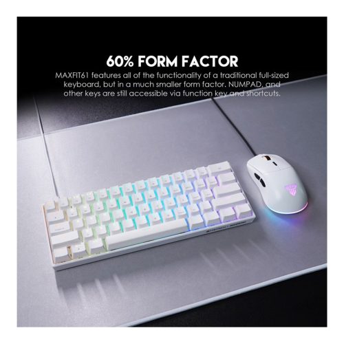 Fantech  MK857 MAXFIT61 RGB Bluetooth, Wireless & Wired Mechanical Gaming Keyboard