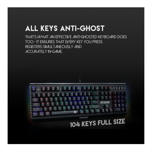 Fantech MK884 OPTILUX RGB Optical Mechanical Gaming Keyboard