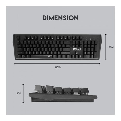 Fantech MK885 OPTIMAX RGB Optical Mechanical Gaming Keyboard