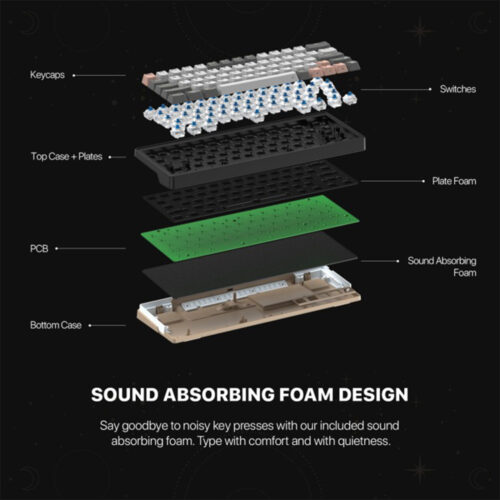 Fantech Mk912 Atom Pro63 Rgb Keyboard Wireless Gaming Mechanical